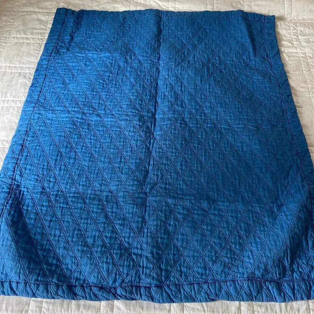 military army print blue Baby‎ quilt